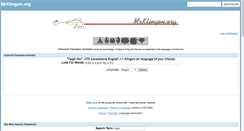Desktop Screenshot of mrklingon.org